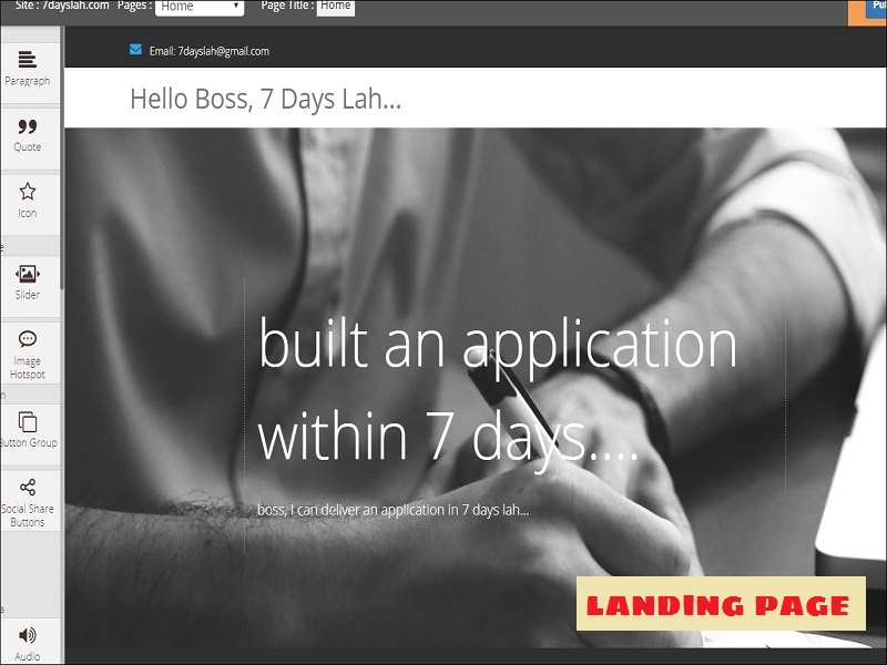 Landing Page