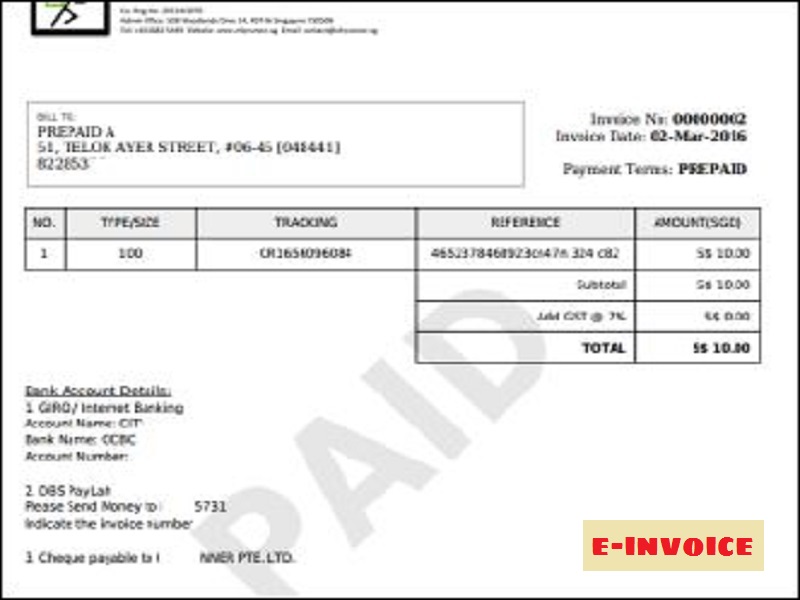 Electronic Invoice