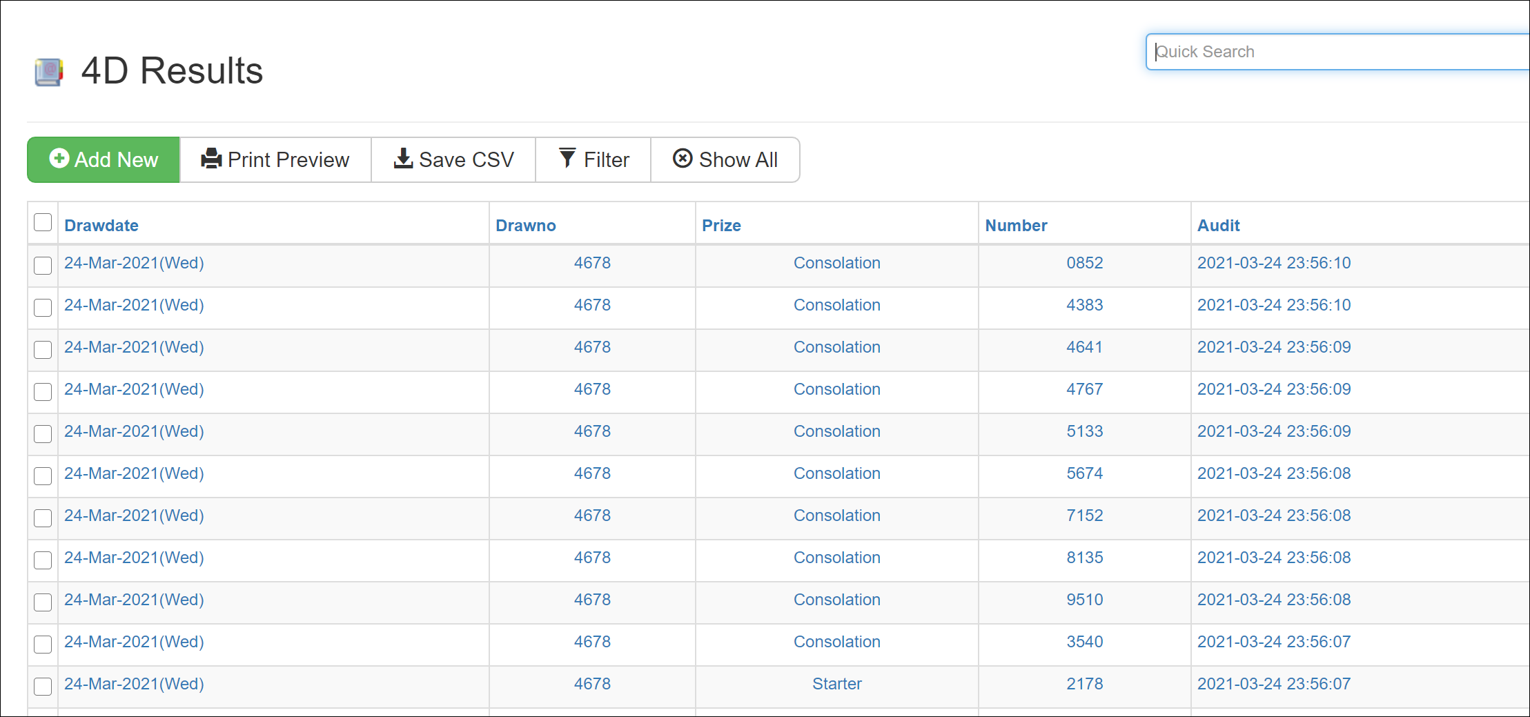 Results Portal